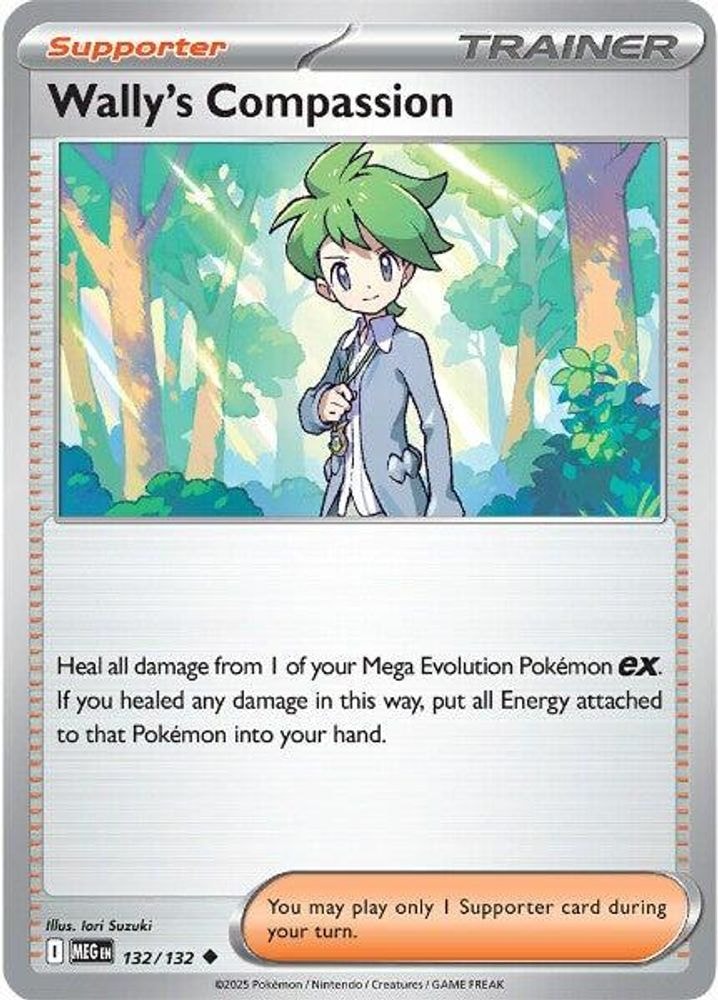 ME01: Mega Evolution (MEG) - Wally's Compassion - 132/132 (#132/132, Uncommon) ()