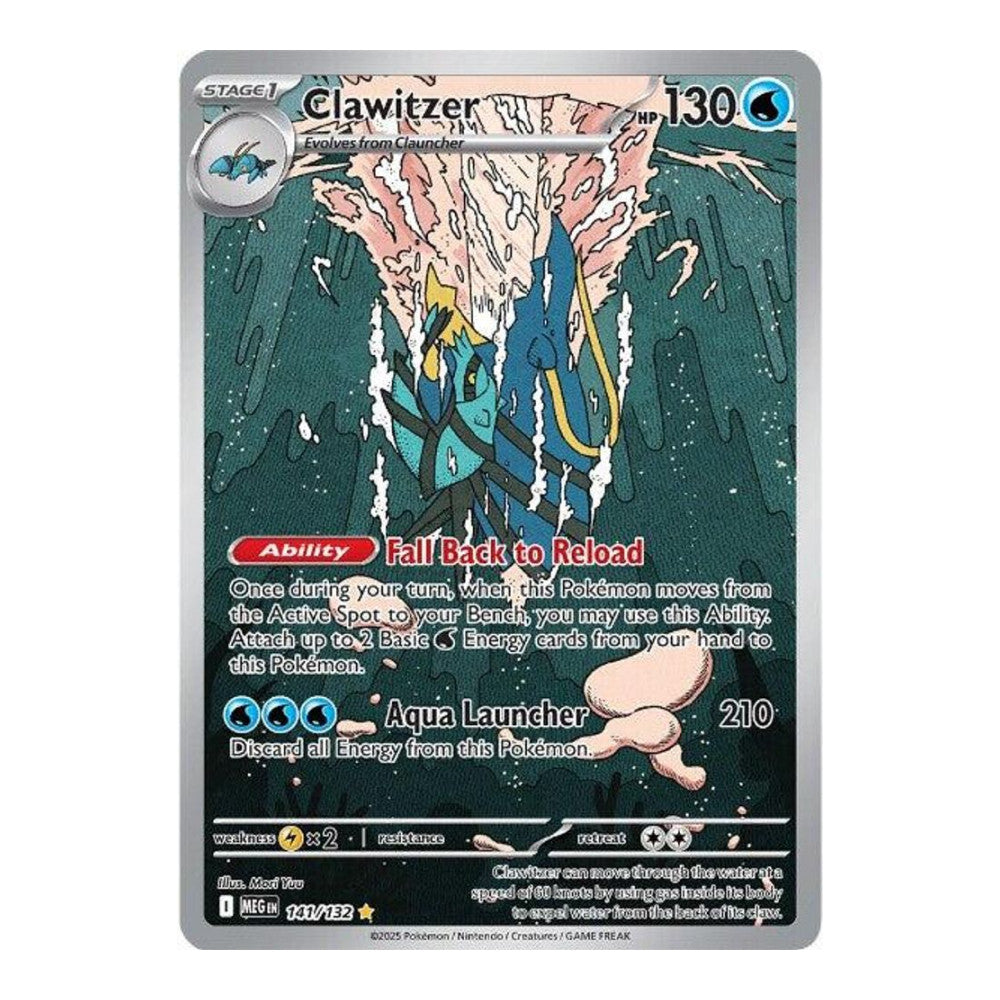 ME01: Mega Evolution (MEG) - Clawitzer 141 132 (#141/132) (Near Mint)