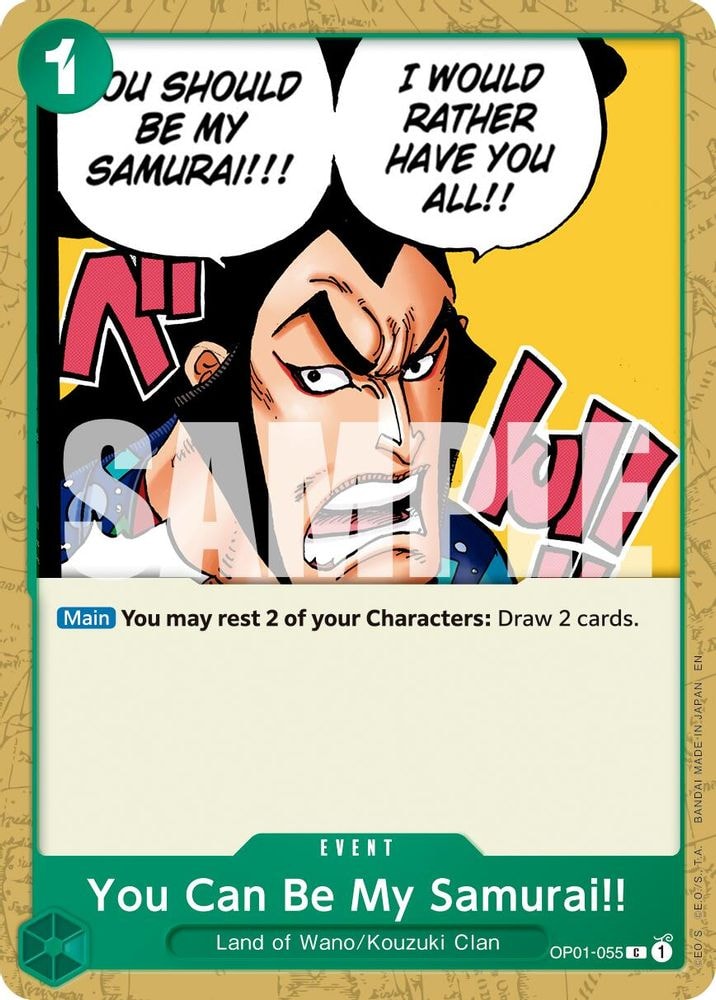Premium Booster -The Best- Vol. 2 (PRB-02) - You Can Be My Samurai!! (Reprint) (#OP01-055, Common) ()