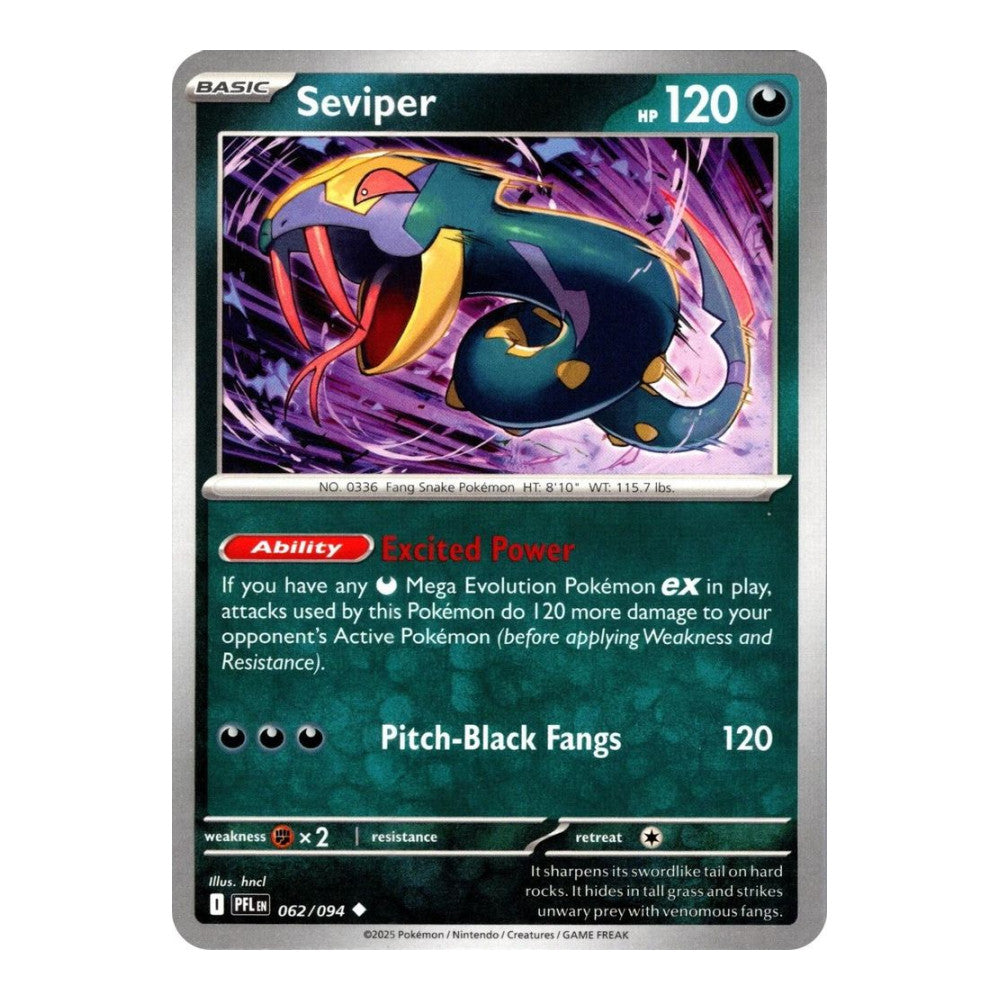 ME02: Phantasmal Flames (PFL) - Seviper (#062/094) (Near Mint)