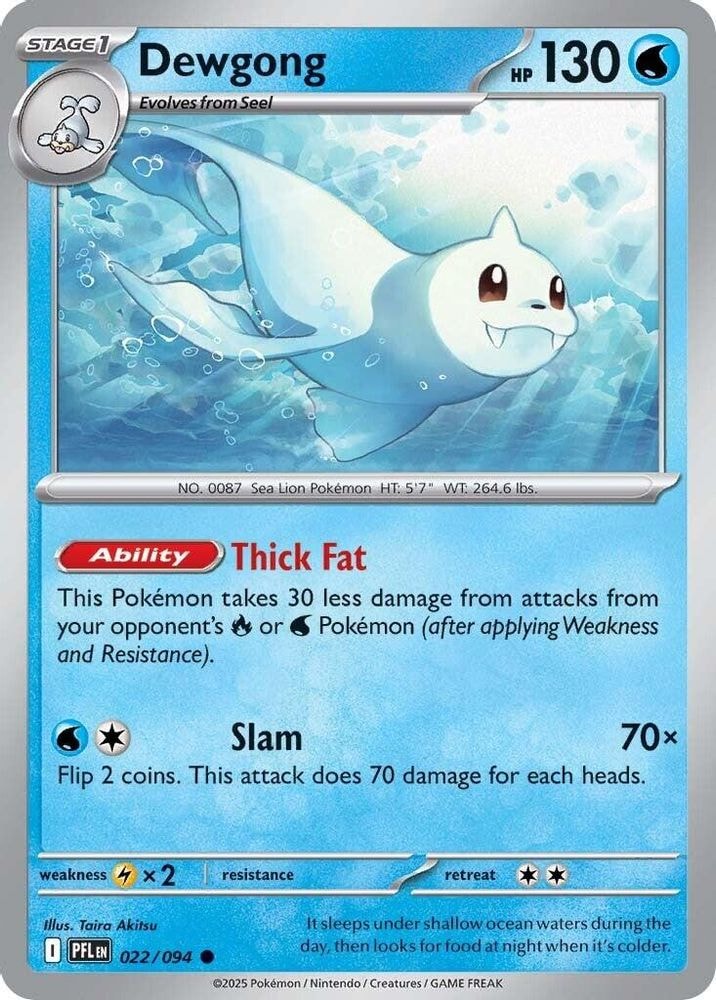 ME02: Phantasmal Flames (PFL) - Dewgong - 022/094 (#022/094, Common) ()