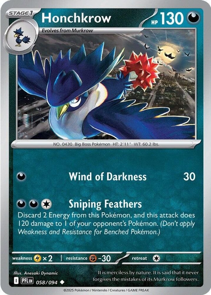 ME02: Phantasmal Flames (PFL) - Honchkrow (#058/094, Uncommon) ()