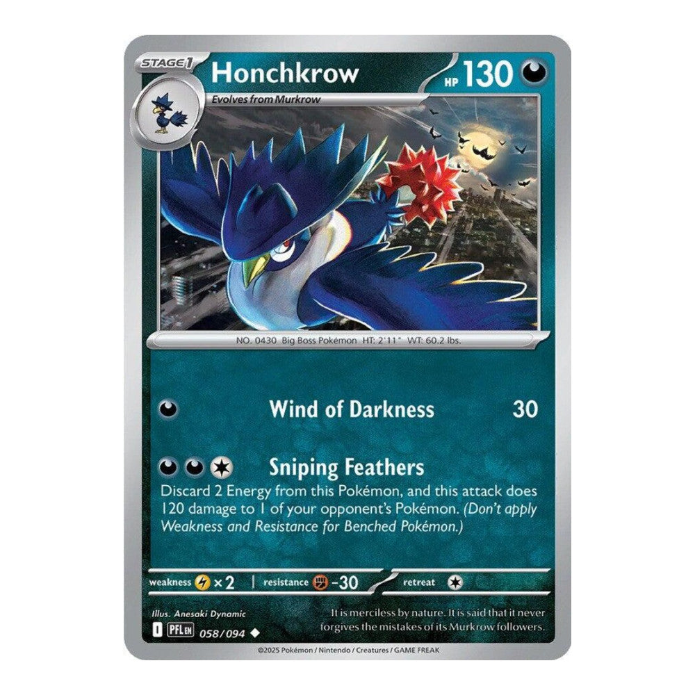 ME02: Phantasmal Flames (PFL) - Honchkrow (#058/094)