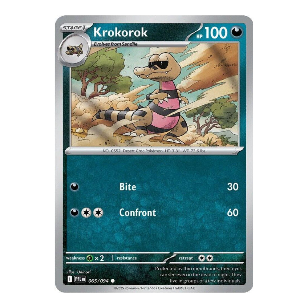 ME02: Phantasmal Flames (PFL) - Krokorok (#065/094) (Near Mint)