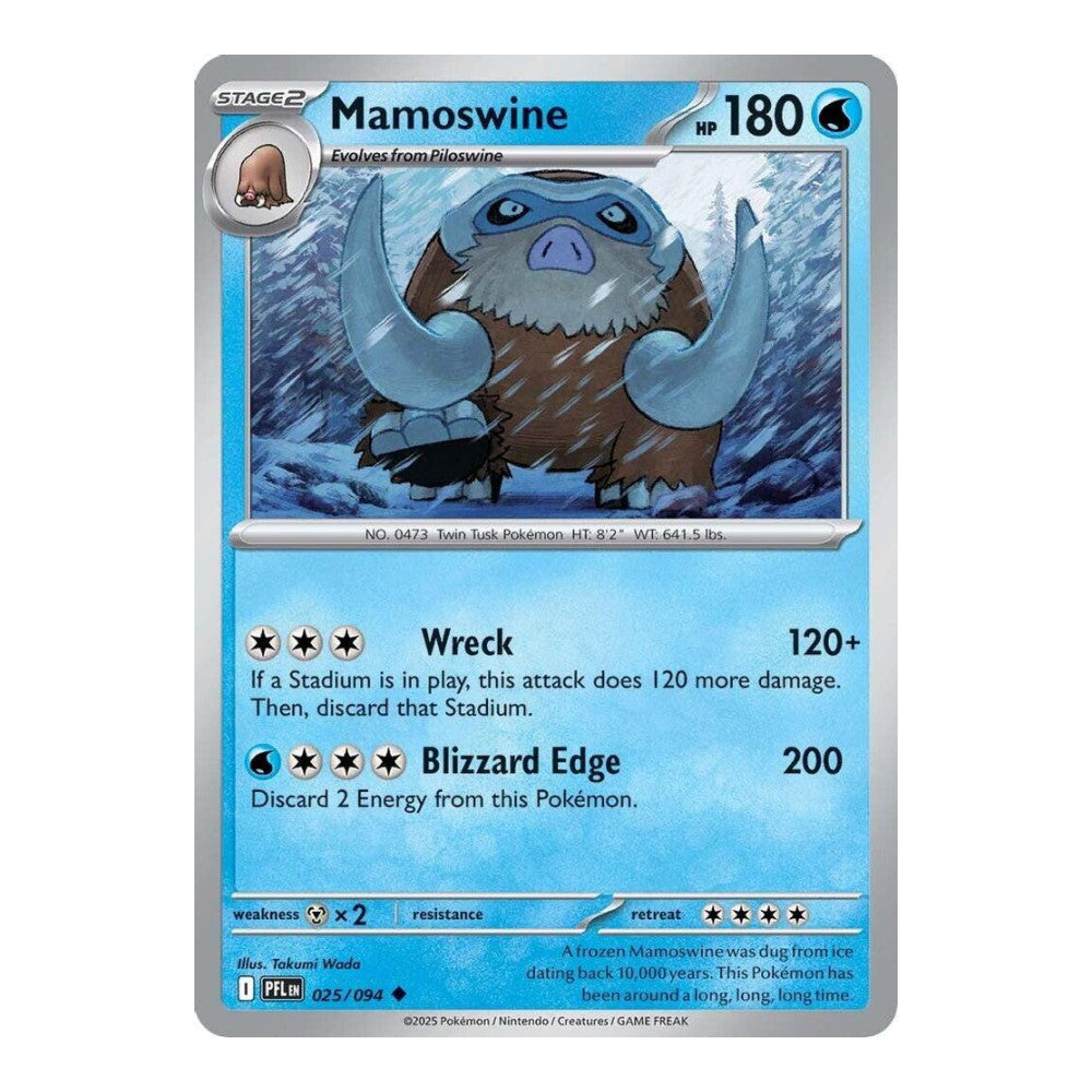 ME02: Phantasmal Flames (PFL) - Mamoswine (#025/094) (Near Mint)