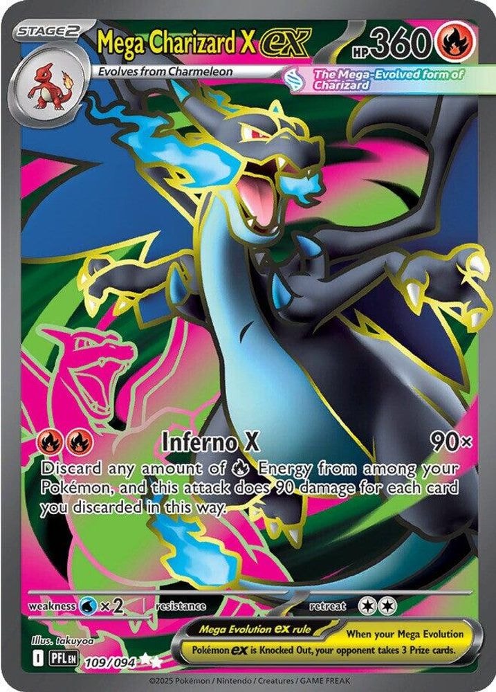 ME02: Phantasmal Flames (PFL) - Mega Charizard X ex - 109/094 (#109/094, Ultra Rare) ()