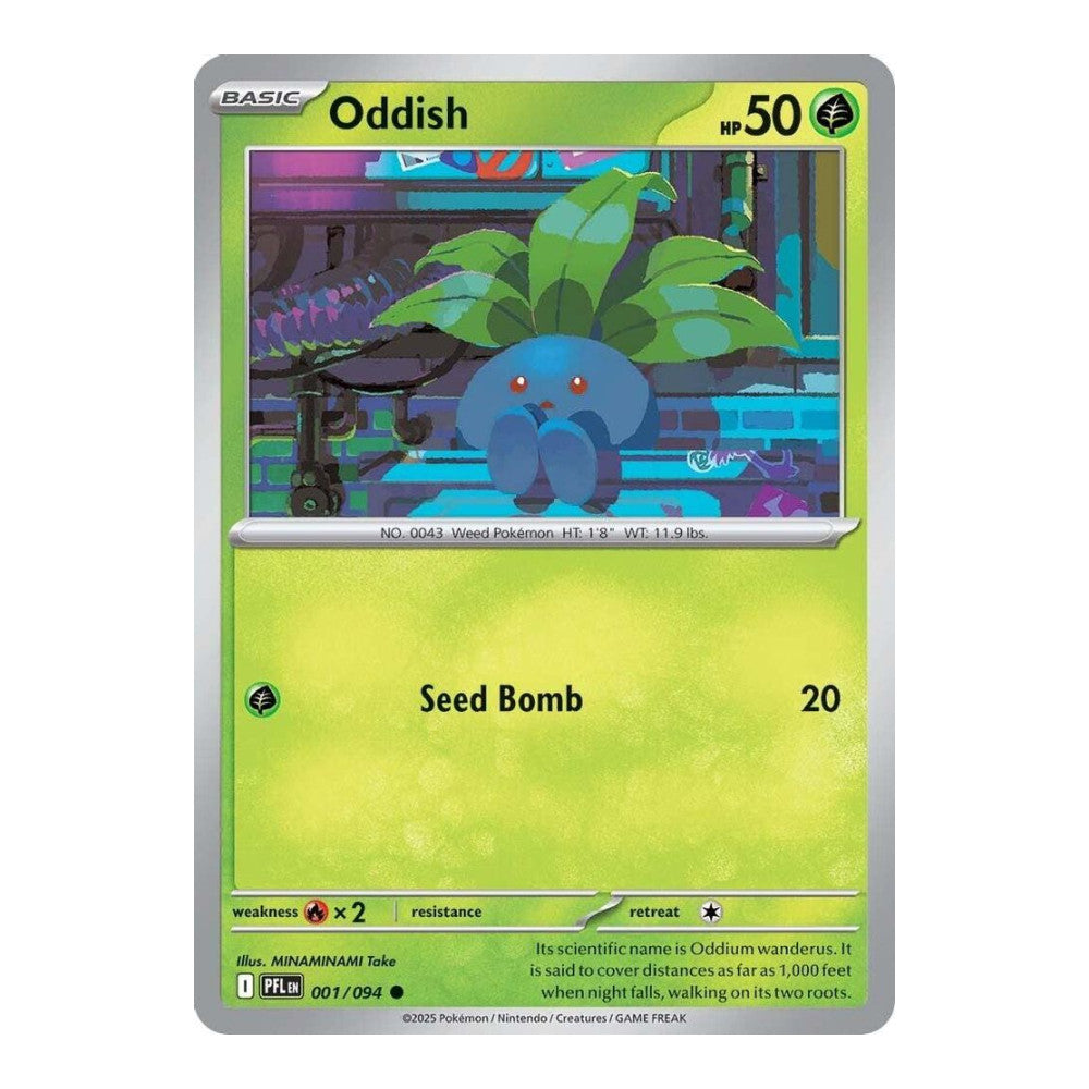 ME02: Phantasmal Flames (PFL) - Oddish (#001/094) (Near Mint)