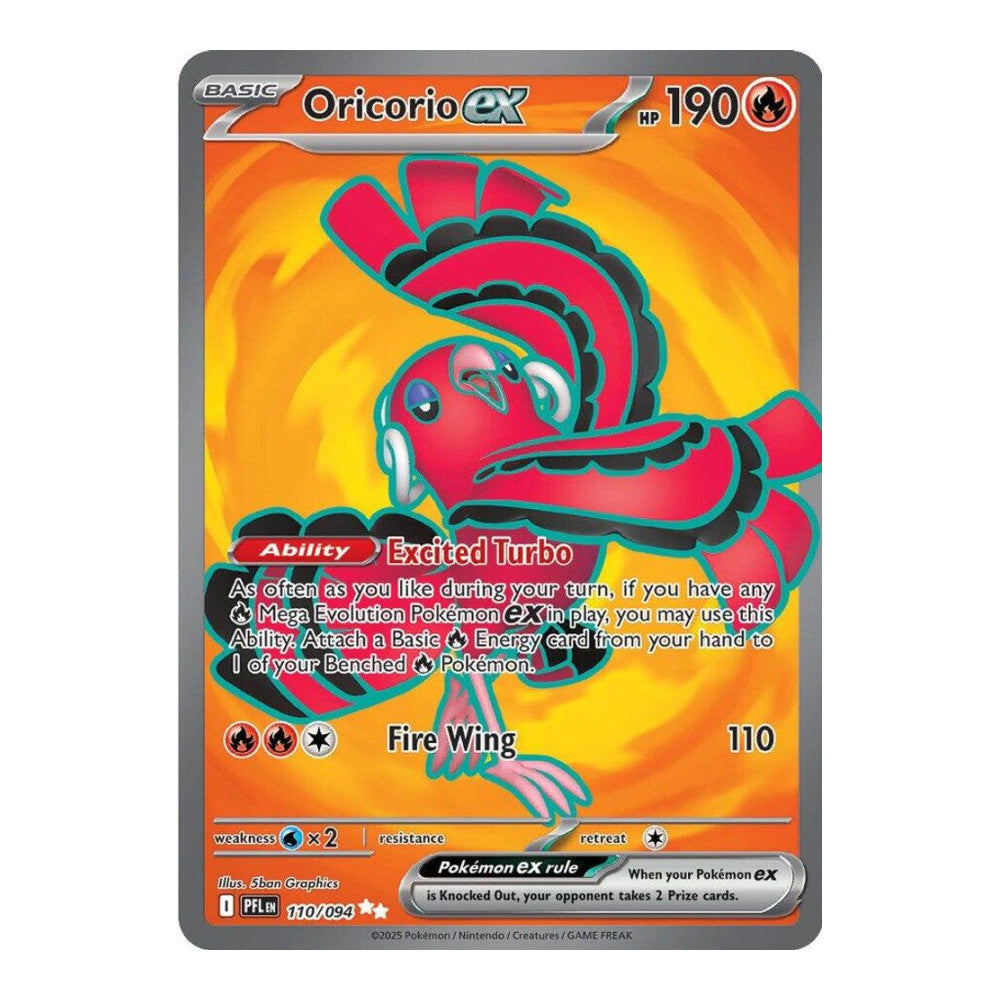 ME02: Phantasmal Flames (PFL) - Oricorio ex - 110/094 (#110/094) (Near Mint)
