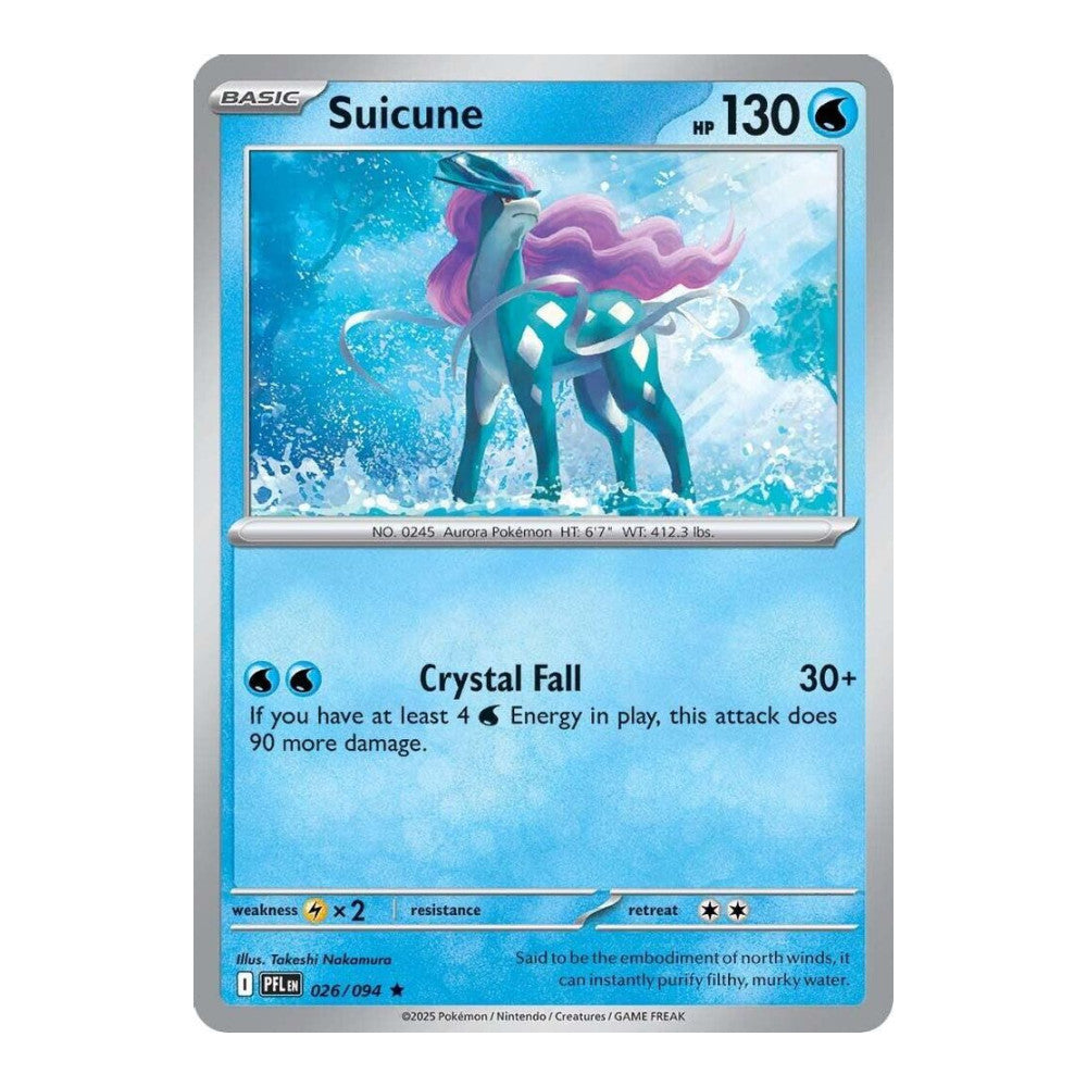 ME02: Phantasmal Flames (PFL) - Suicune (#026/094) (Near Mint)