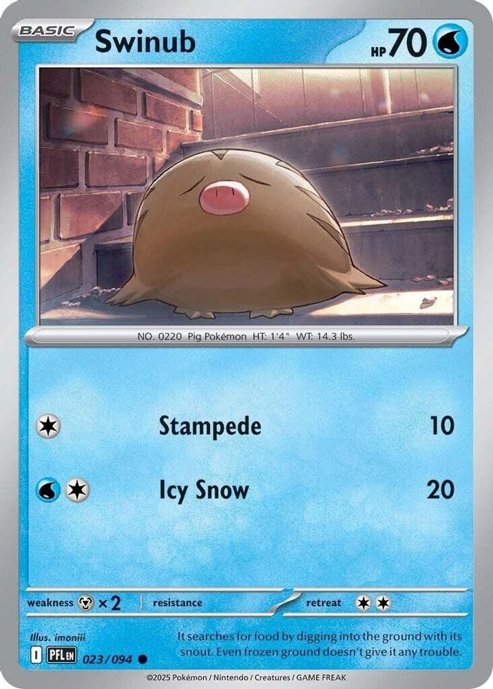 ME02: Phantasmal Flames (PFL) - Swinub (#023/094, Common) ()
