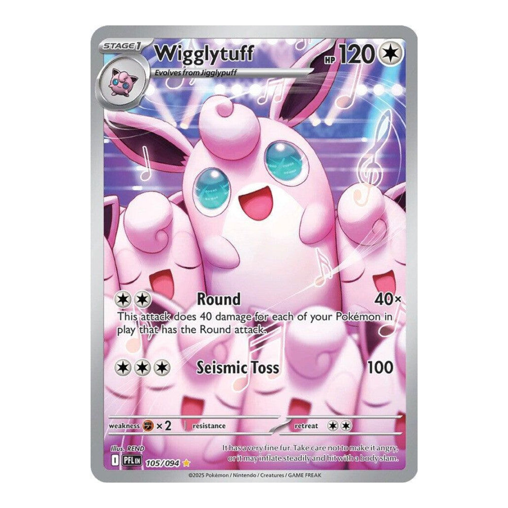 ME02: Phantasmal Flames (PFL) - Wigglytuff - 105/094 (#105/094) (Near Mint)
