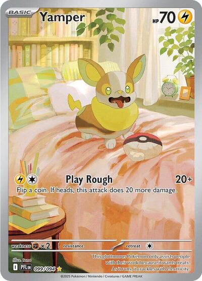 ME02: Phantasmal Flames (PFL) - Yamper - 099/094 (#099/094, Illustration Rare) ()