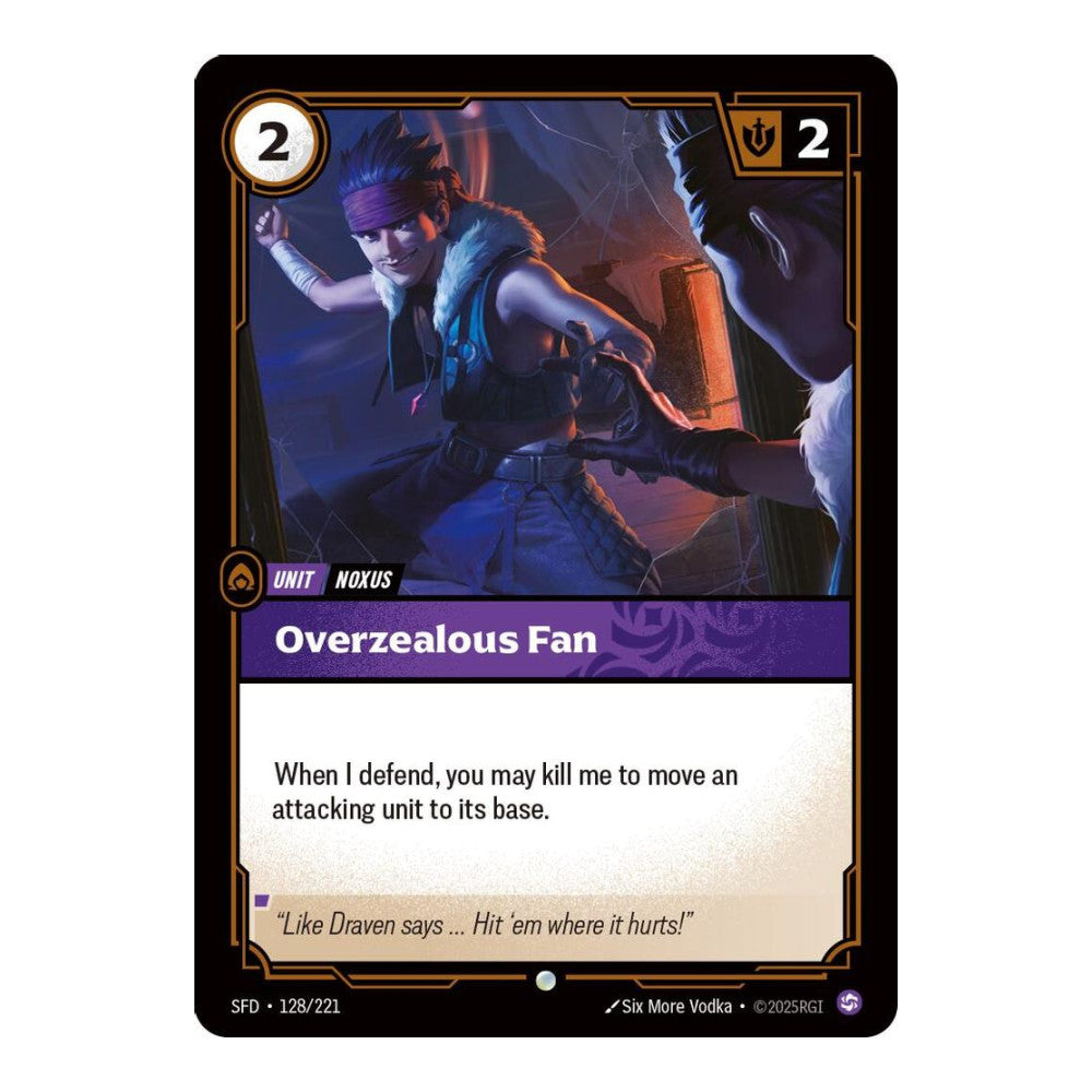 Spiritforged (SFD) - Overzealous Fan (#128/221) (Near Mint)