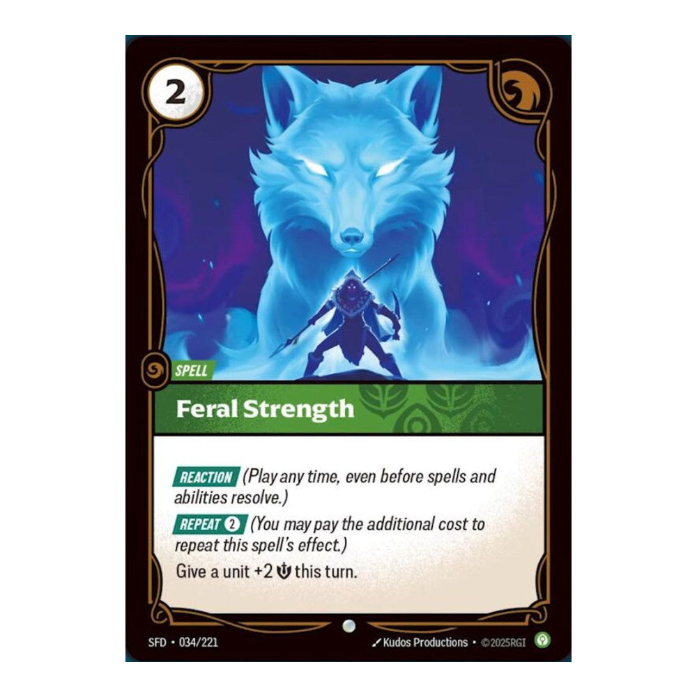 Spiritforged (SFD) - Feral Strength (#034/221) (Near Mint)