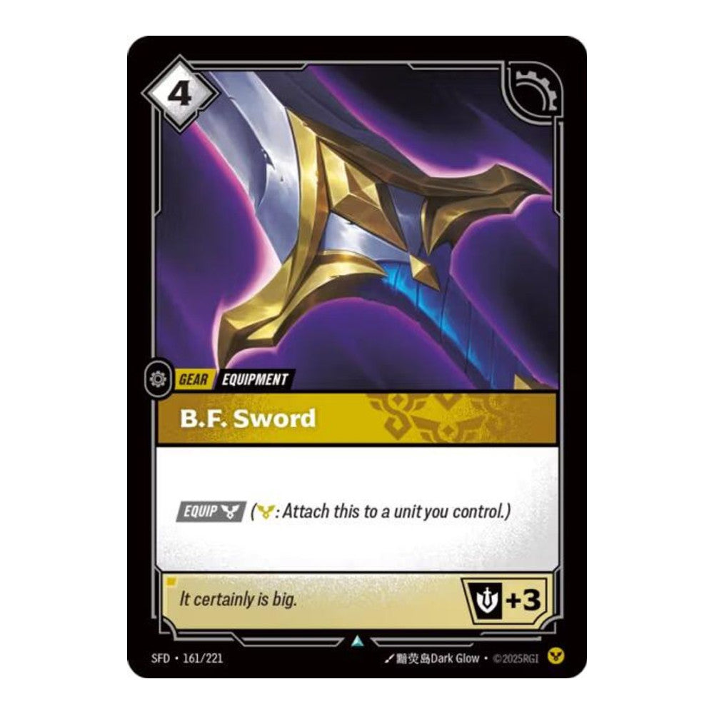 Spiritforged (SFD) - B F Sword (#161/221) (Near Mint)