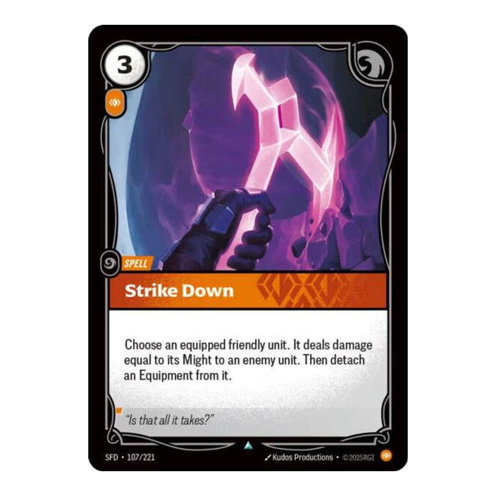 Spiritforged (SFD) - Strike Down (#107/221) (Near Mint)