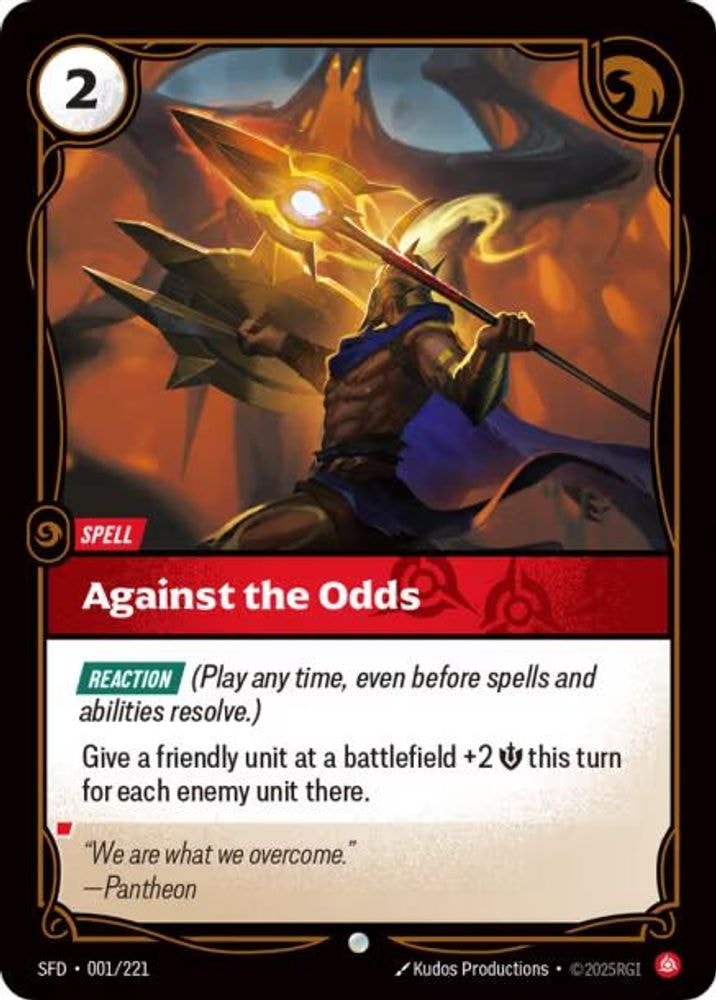 Spiritforged (SFD) - Against the Odds (#001/221, Common) ()