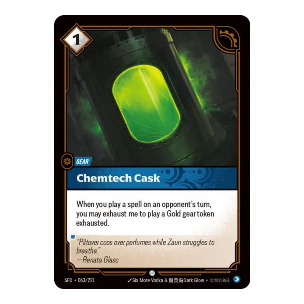 Spiritforged (SFD) - Chemtech Cask (#063/221) (Near Mint)