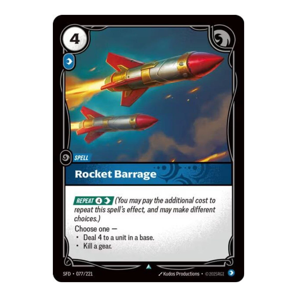Spiritforged (SFD) - Rocket Barrage (#077/221) (Near Mint)