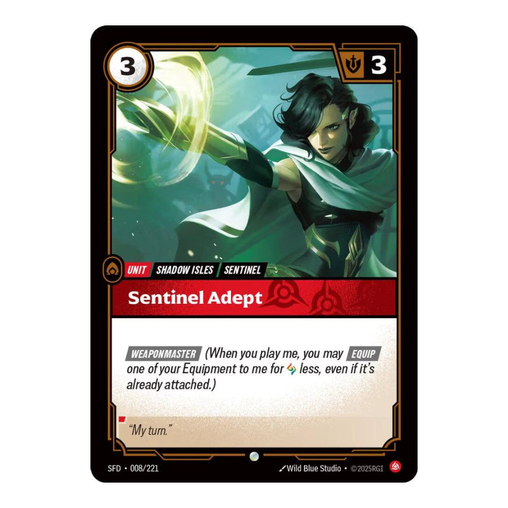 Spiritforged (SFD) - Sentinel Adept (#008/221) (Near Mint)