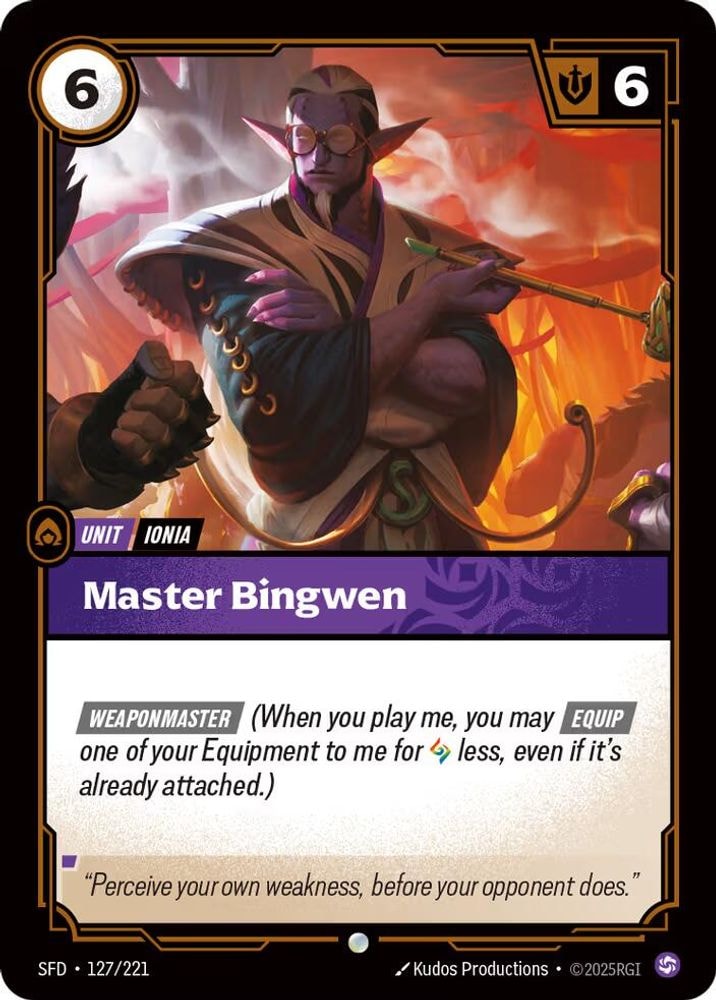 Spiritforged (SFD) - Master Bingwen (#127/221, Common) ()