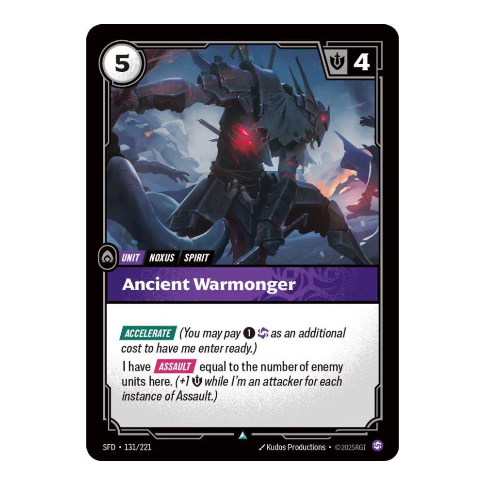 Spiritforged (SFD) - Ancient Warmonger (#131/221) (Near Mint)