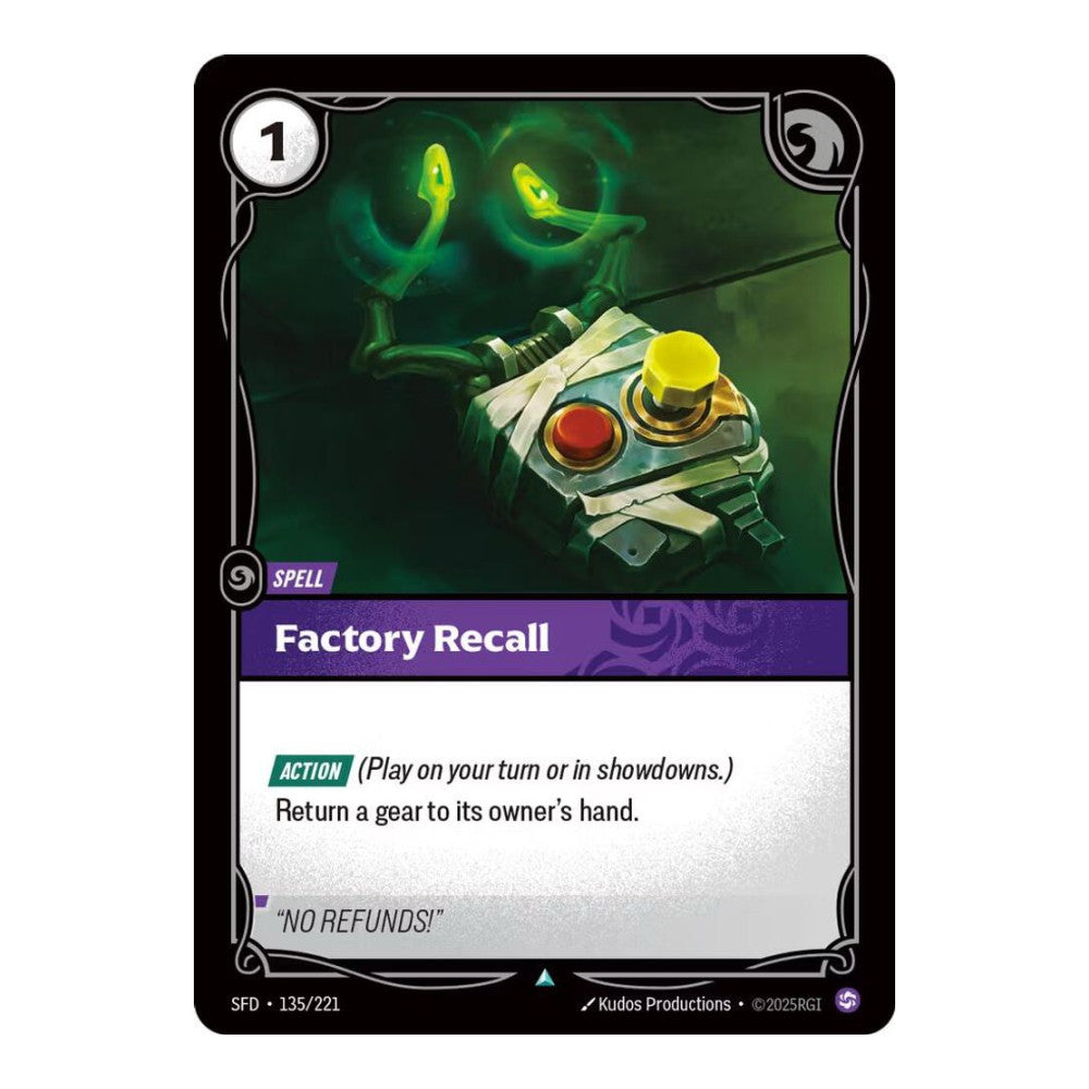 Spiritforged (SFD) - Factory Recall (#135/221) (Near Mint)