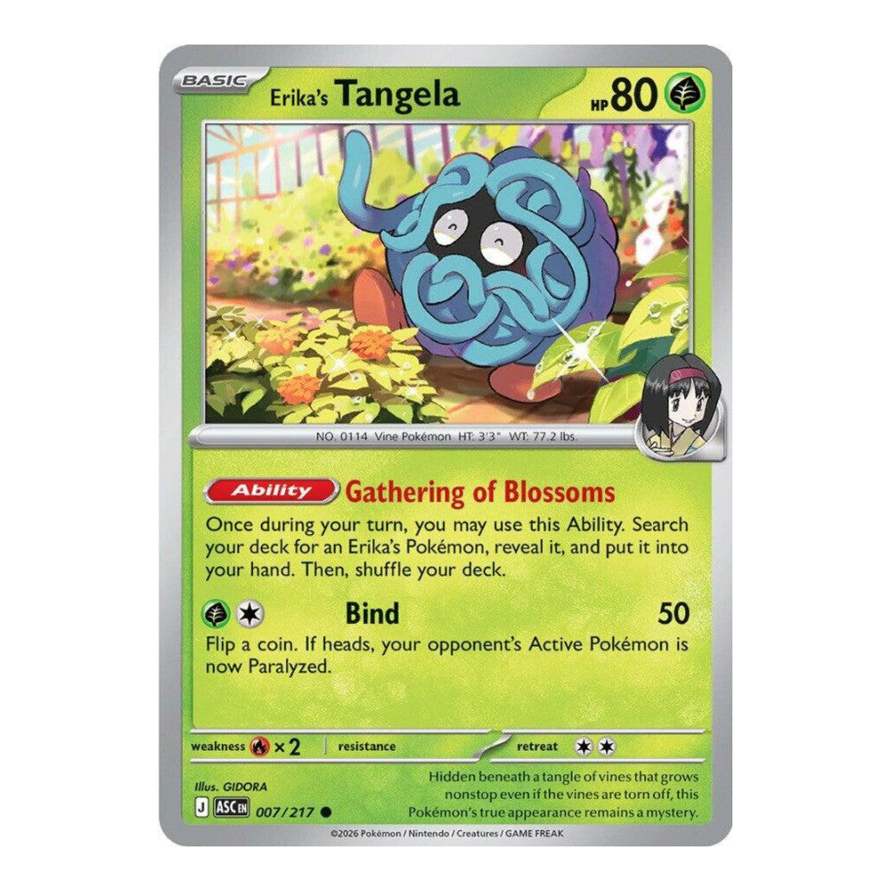 ME: Ascended Heroes (ASC) - Erika's Tangela - 007/217 (#007/217) (Near Mint)