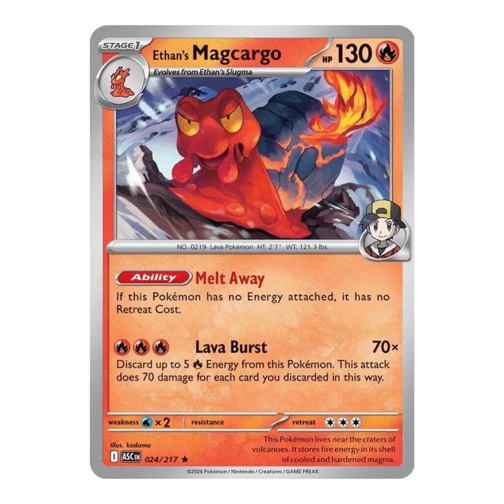 ME: Ascended Heroes (ASC) - Ethan's Magcargo - 024/217 (#024/217) (Near Mint)
