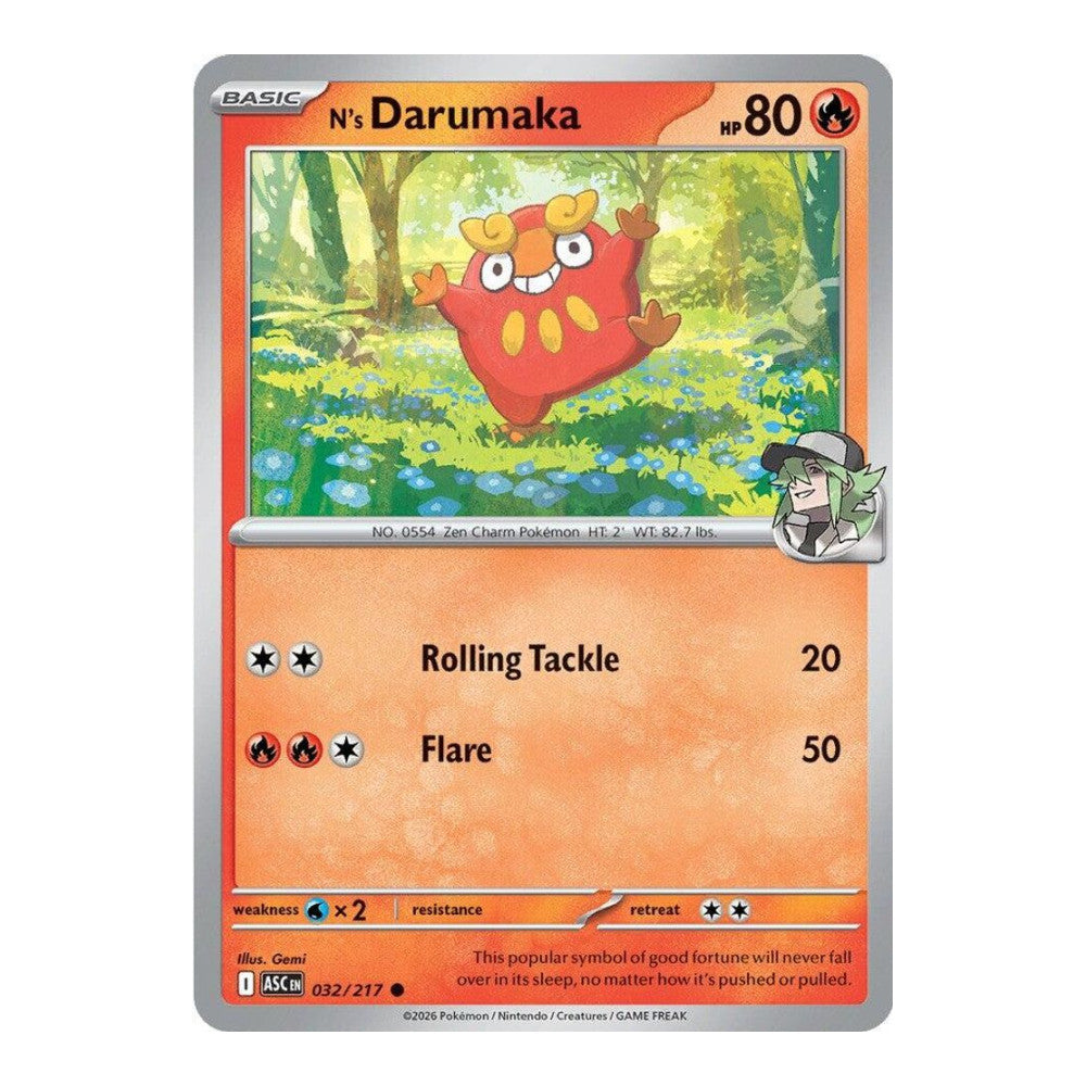 ME: Ascended Heroes (ASC) - N's Darumaka (#032/217) (Near Mint)