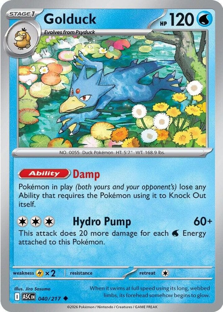 ME: Ascended Heroes (ASC) - Golduck (#040/217, Uncommon) ()