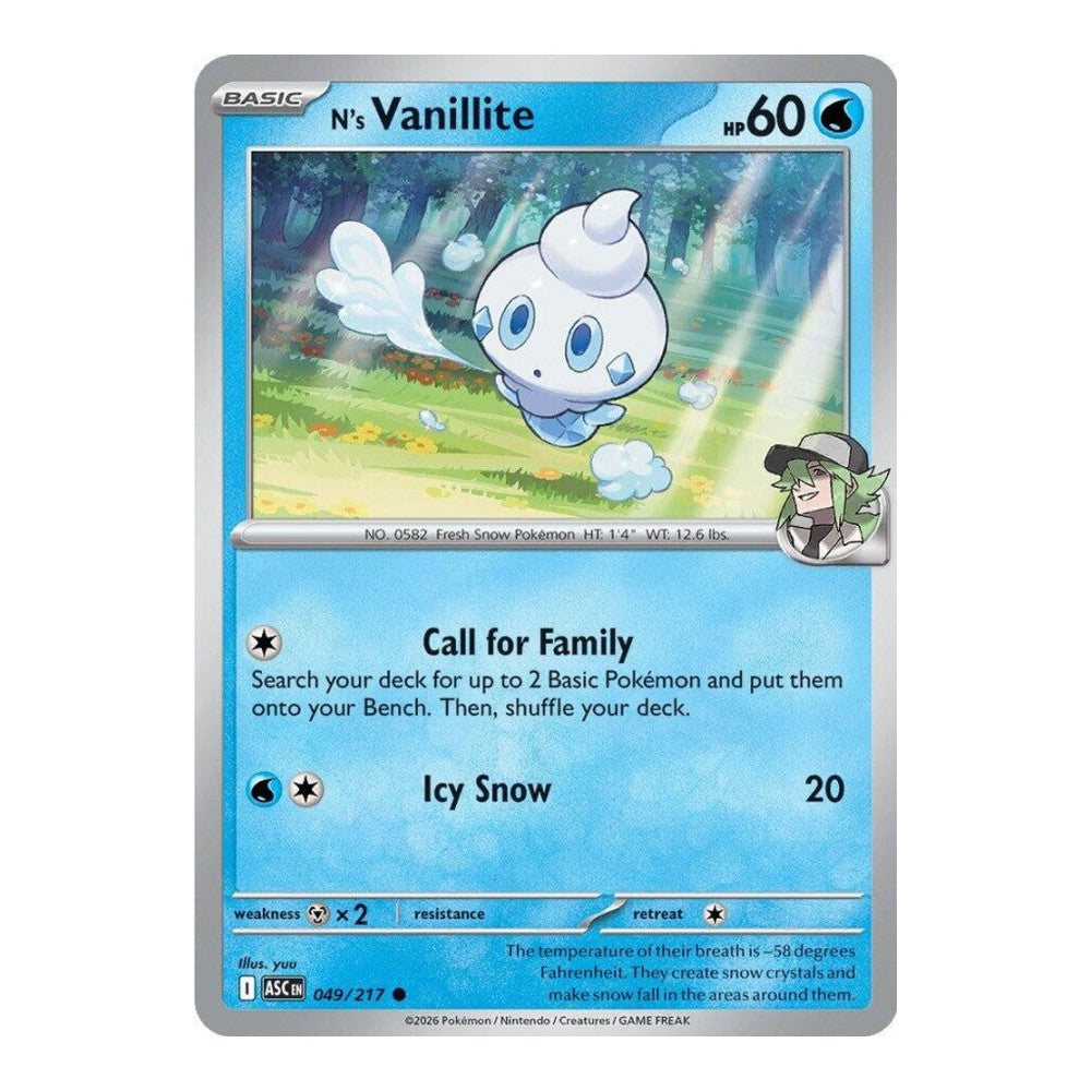 ME: Ascended Heroes (ASC) - N's Vanillite (#049/217) (Near Mint)