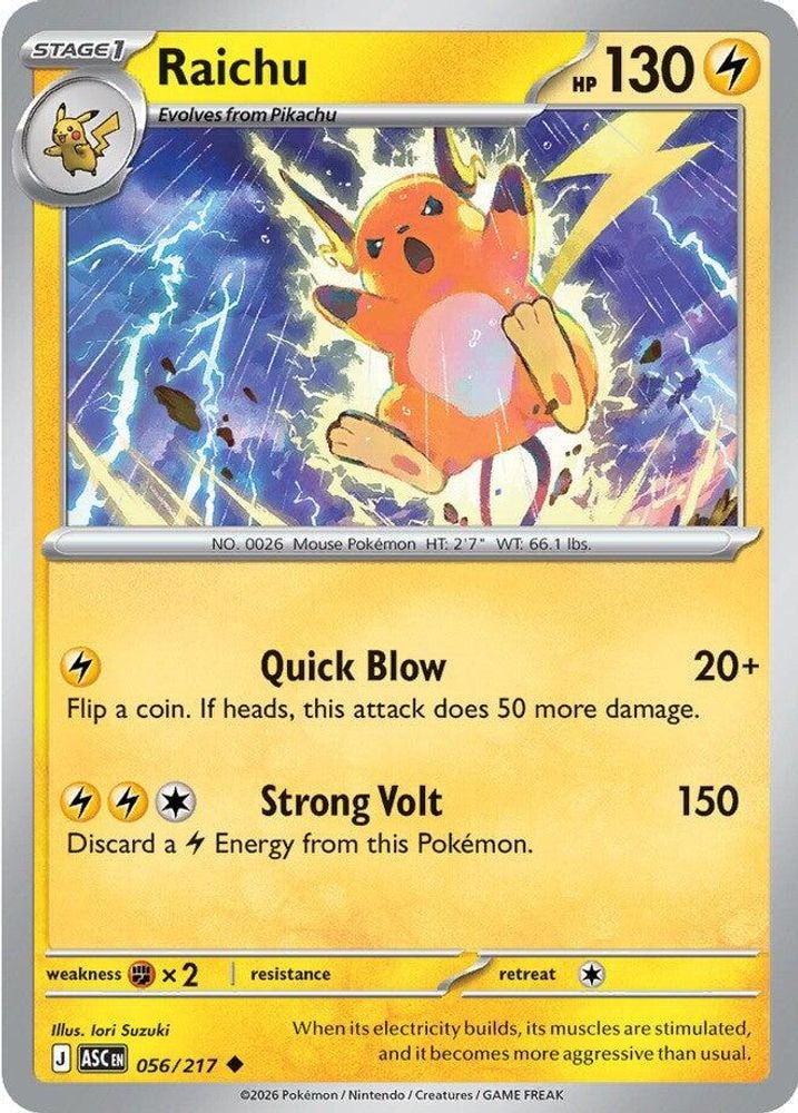ME: Ascended Heroes (ASC) - Raichu (#056/217, Uncommon) ()
