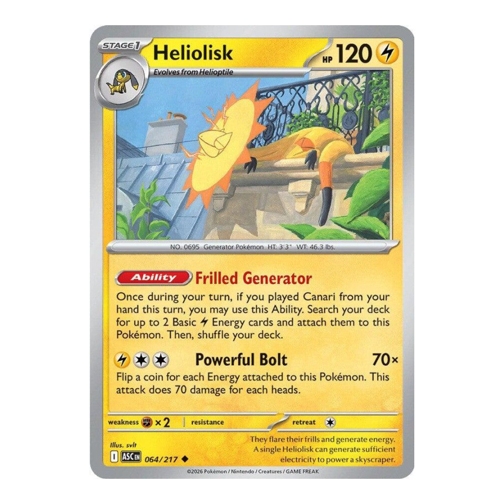 ME: Ascended Heroes (ASC) - Heliolisk - 064/217 (#064/217) (Near Mint)
