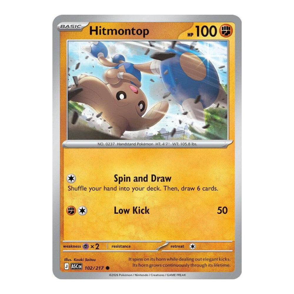 ME: Ascended Heroes (ASC) - Hitmontop - 102/217 (#102/217) (Near Mint)