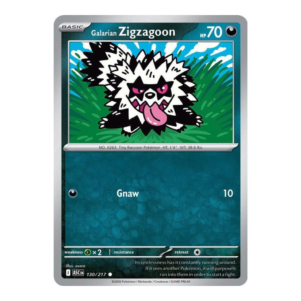 ME: Ascended Heroes (ASC) - Galarian Zigzagoon (#130/217) (Near Mint)