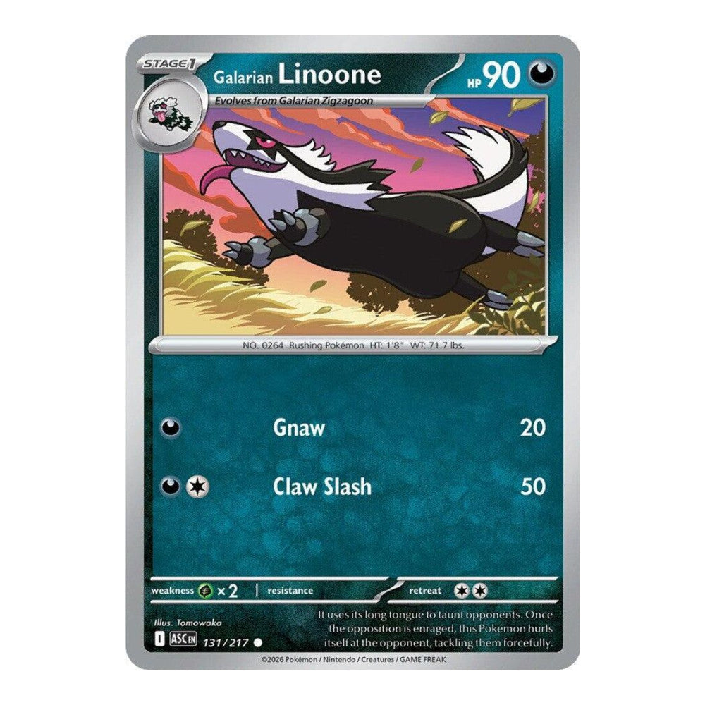 ME: Ascended Heroes (ASC) - Galarian Linoone (#131/217) (Near Mint)
