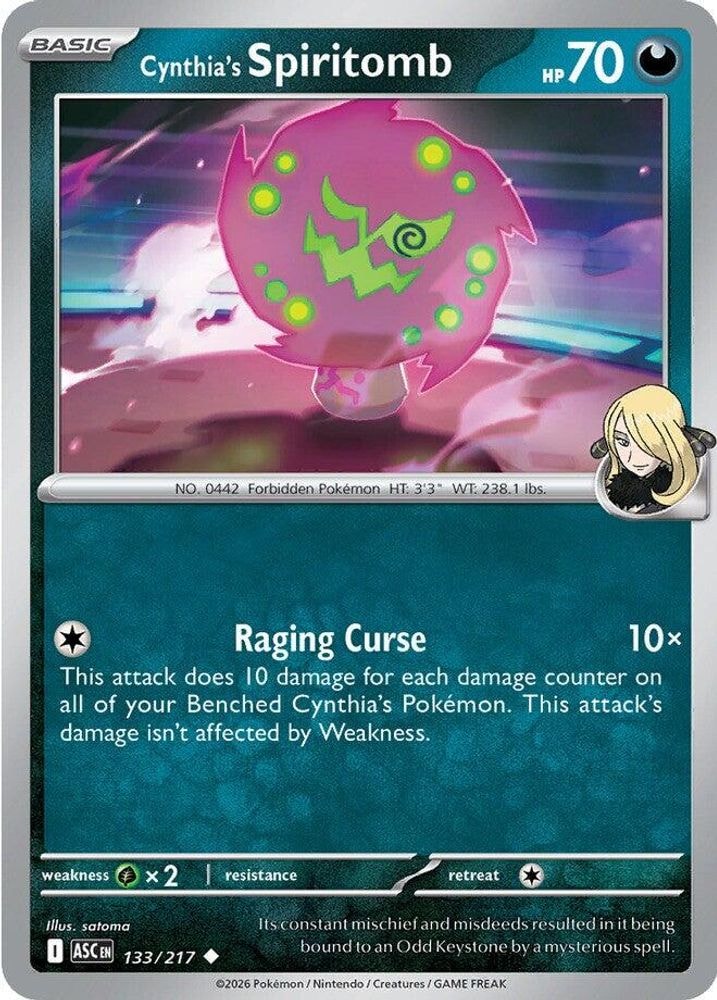 ME: Ascended Heroes (ASC) - Cynthia's Spiritomb - 133/217 (#133/217, Uncommon) ()