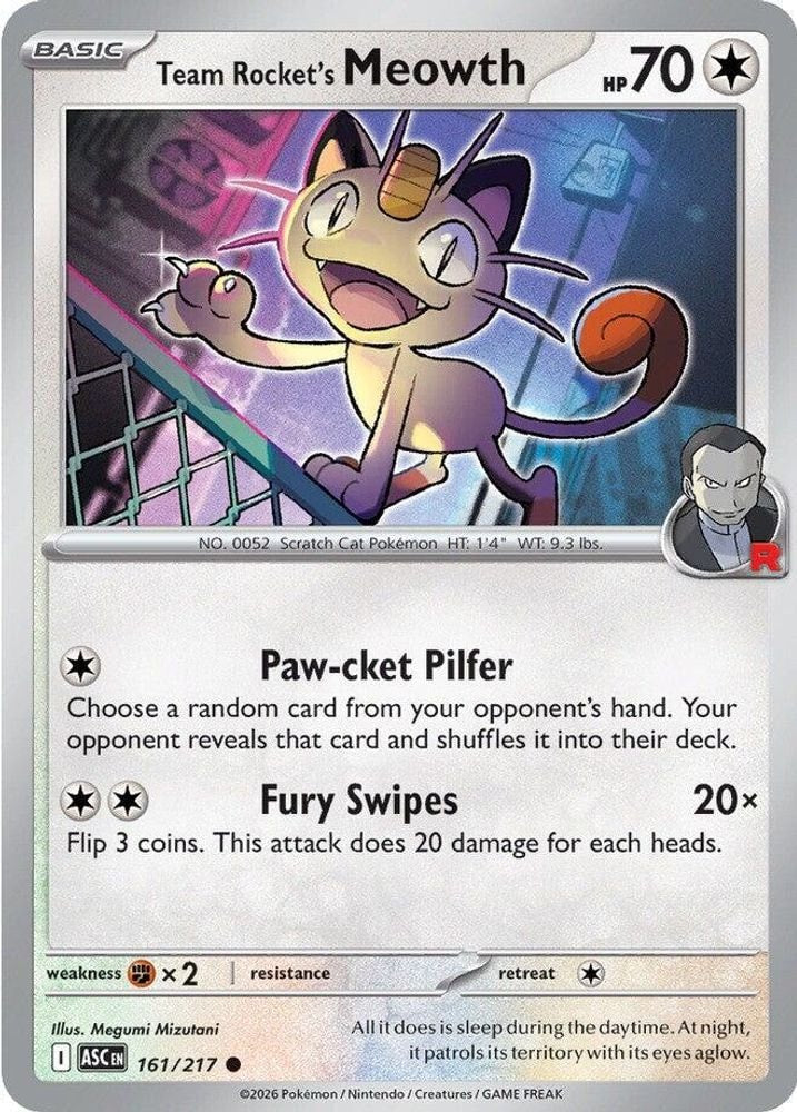 ME: Ascended Heroes (ASC) - Team Rocket's Meowth (#161/217, Common) ()
