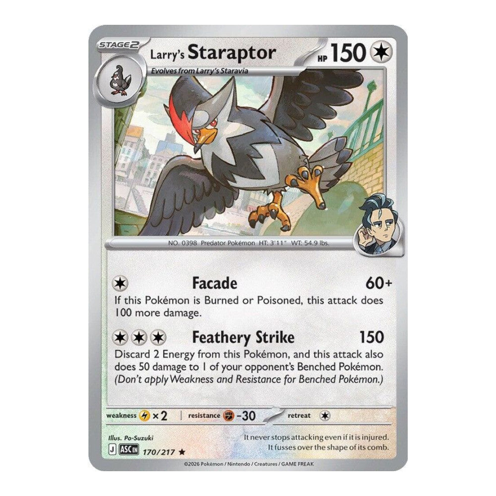 ME: Ascended Heroes (ASC) - Larry's Staraptor - 170/217 (#170/217) (Near Mint)