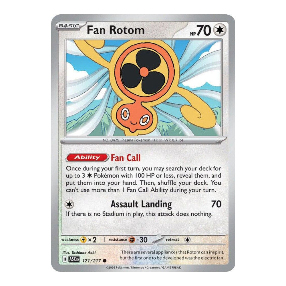 ME: Ascended Heroes (ASC) - Fan Rotom - 171/217 (#171/217) (Near Mint)