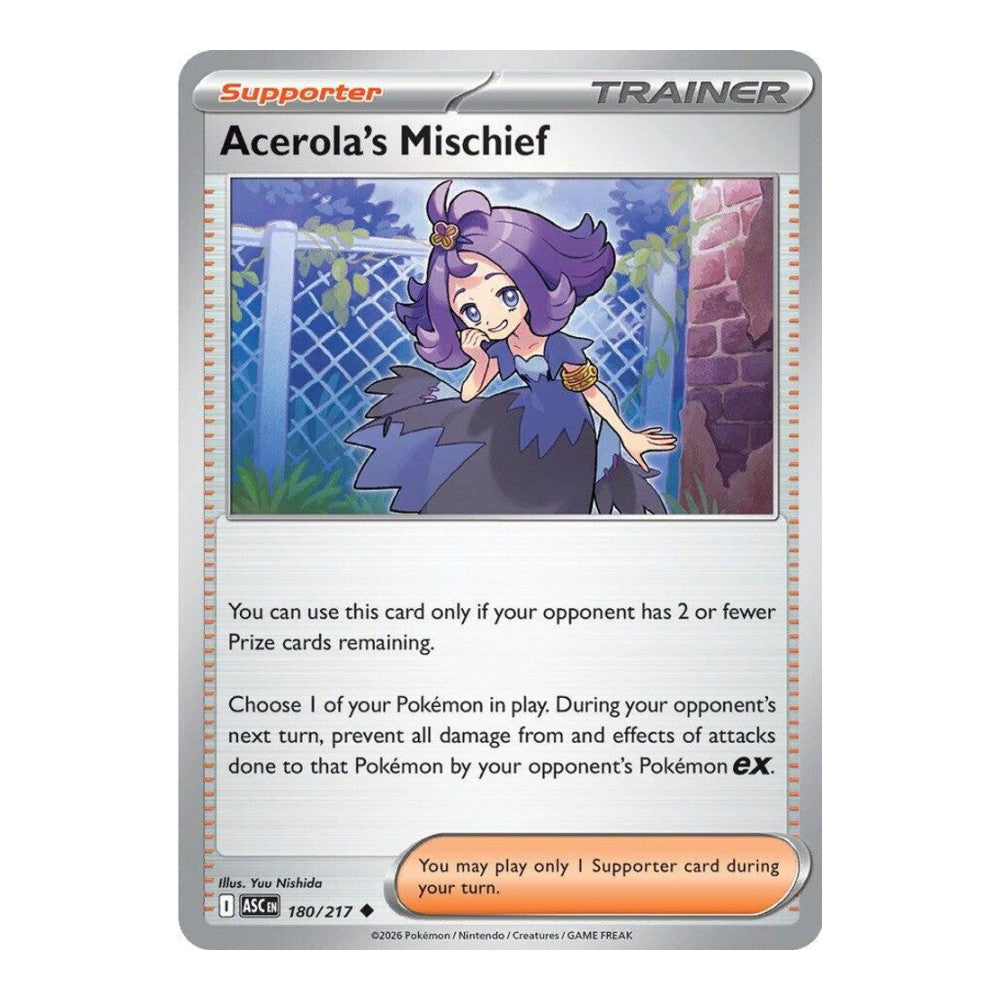 ME: Ascended Heroes (ASC) - Acerola's Mischief (#180/217) (Near Mint)