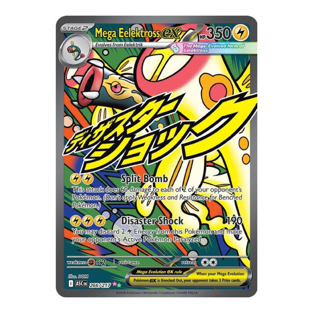 ME: Ascended Heroes (ASC) - Mega Eelektross ex - 266/217 (#266/217) (Near Mint)