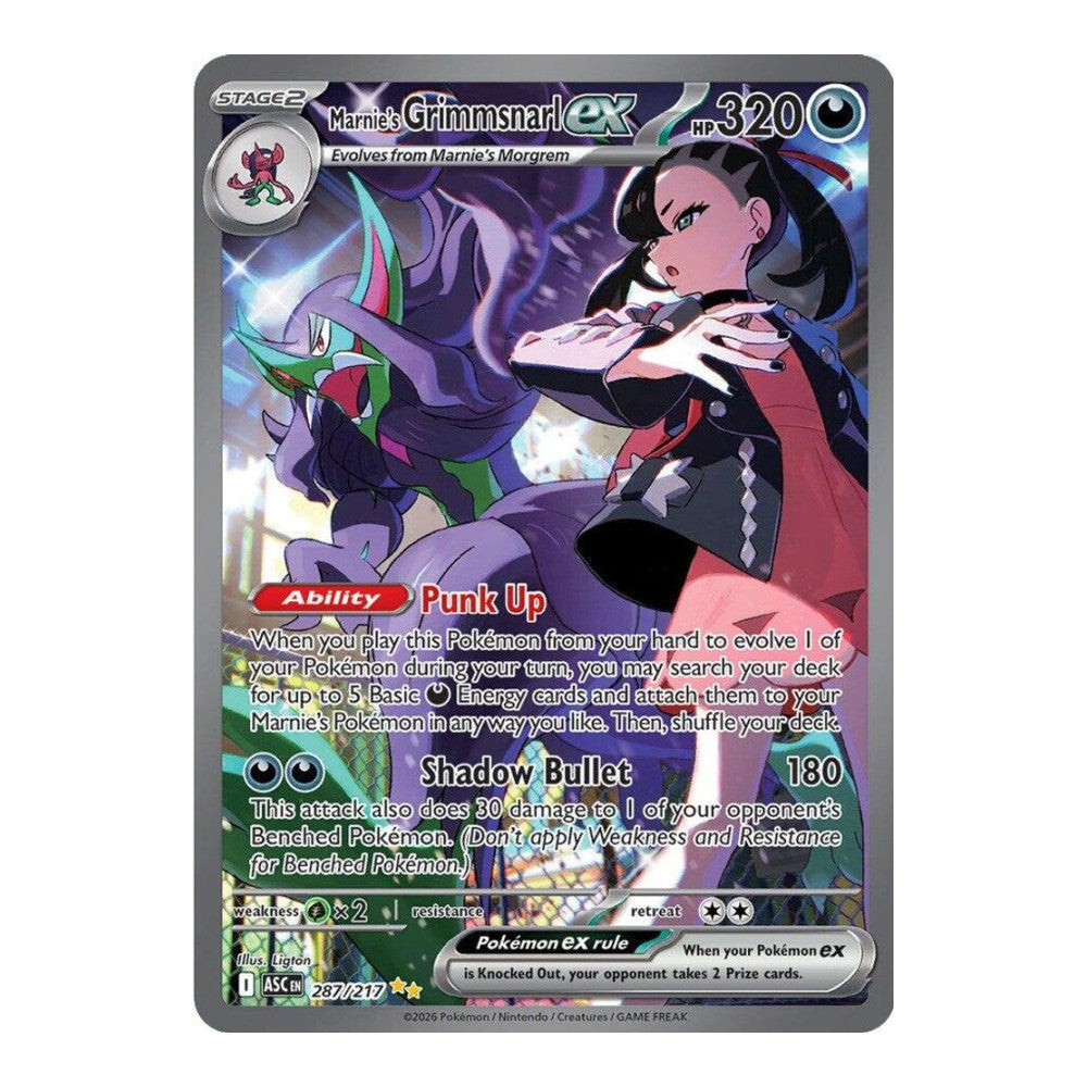 ME: Ascended Heroes (ASC) - Marnie's Grimmsnarl ex (#287/217) (Near Mint)