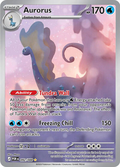 ME03: Perfect Order (POR) - Aurorus - 092/088 (#092/088, Illustration Rare) ()