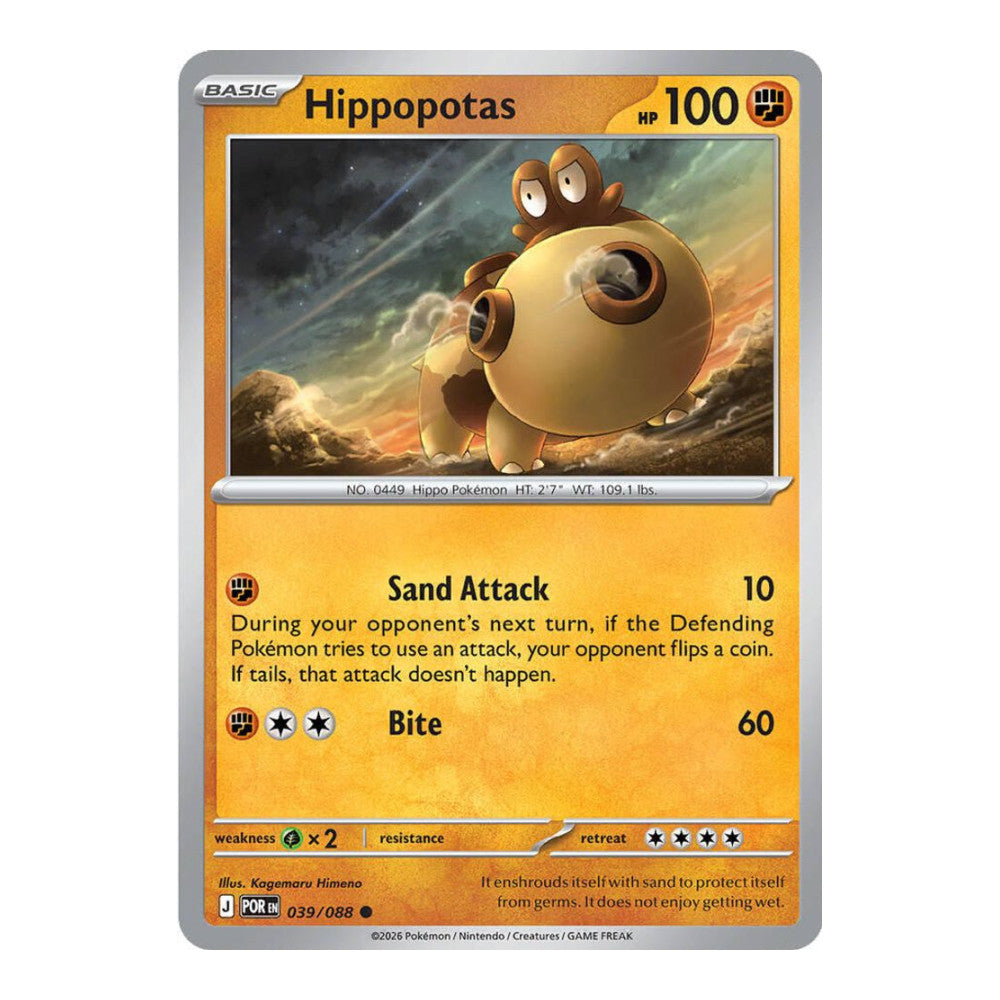 ME03: Perfect Order (POR) - Hippopotas (#039/088) (Near Mint)
