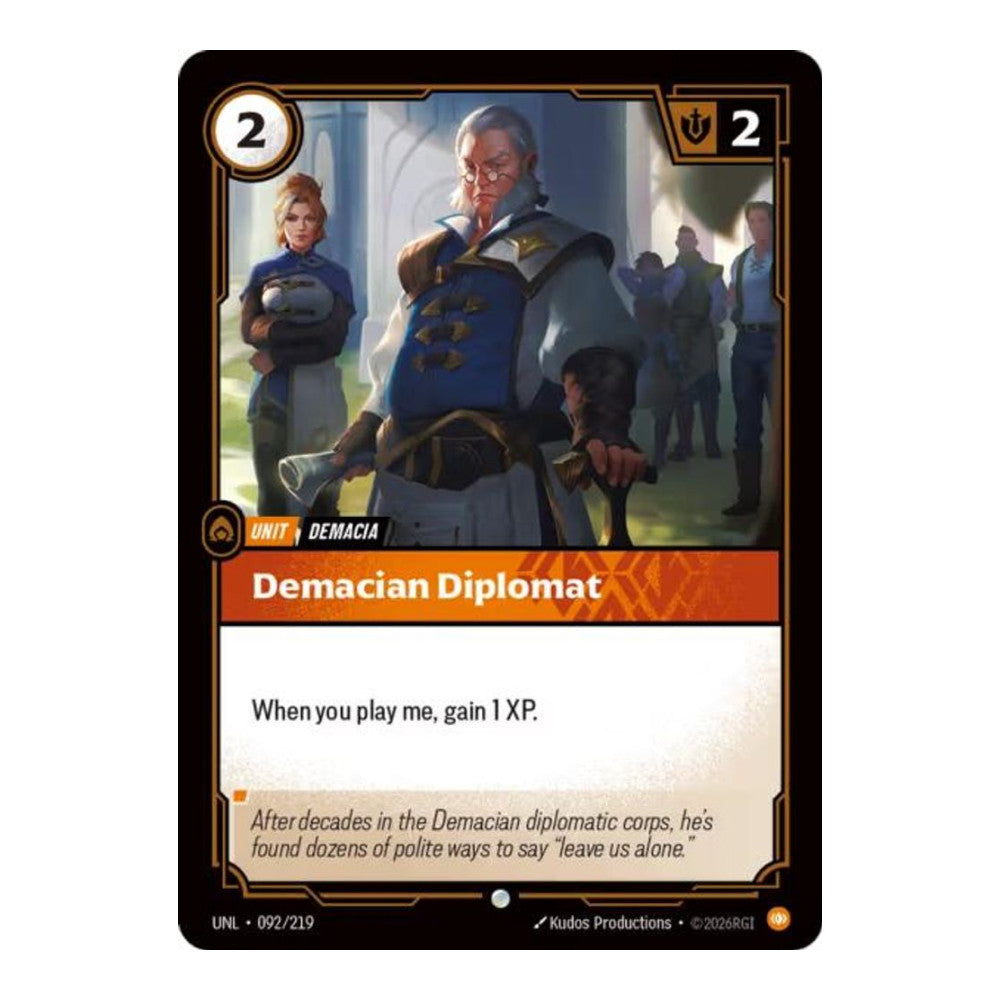 Unleashed (UNL) - Demacian Diplomat (#092/219) (Near Mint)