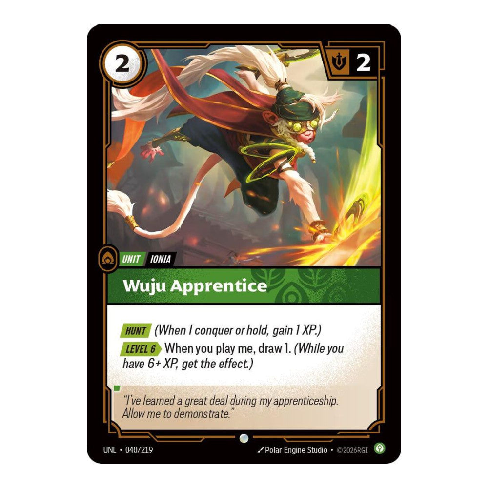 Unleashed (UNL) - Wuju Apprentice (#040/219) (Near Mint)