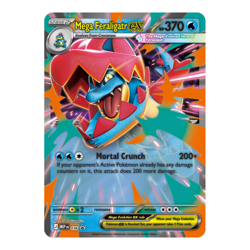 Jumbo Cards (PR) - Mega Feraligatr ex (#036) (Near Mint)
