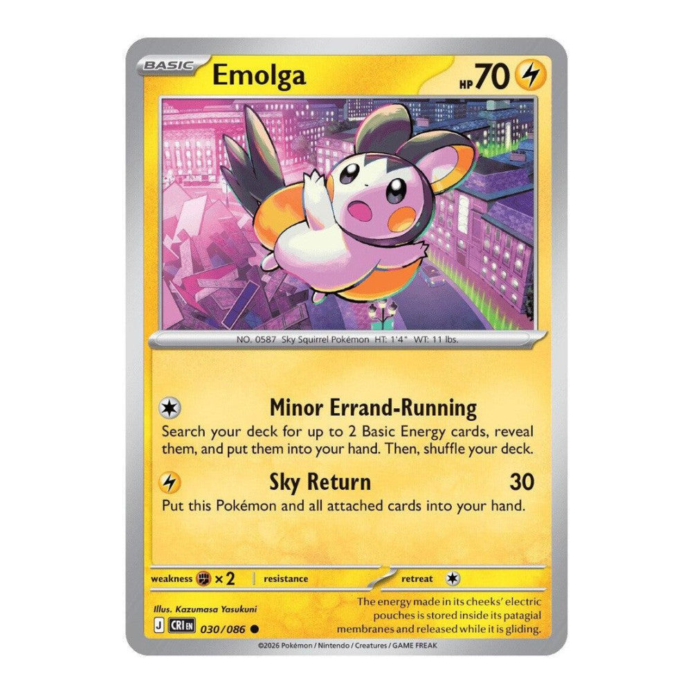ME04: Chaos Rising (CRI) - Emolga (#030/086) (Near Mint)